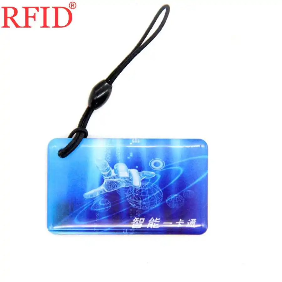 

UID S50 1K RFID 13.56Mhz Changeable Rewritable Dropping Glue Waterproof Keyfob Keychain Badge Access Control Card Fast Shipping