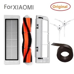 Original für xiaomi roboter vakuum hepa filter haupt bürste seiten bürsten reiniger werkzeuge für xiaomi mijia roborock vakuum zubehör