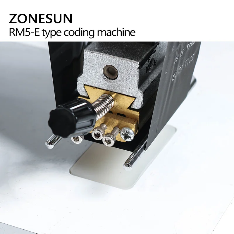 ZONESUN ZY-RM5-E Color Ribbon Hot Printing Machine Heat Ribbon Printer PT,PE,KT,OPP,COP Aluminum Foil Bag Company Logo Printer