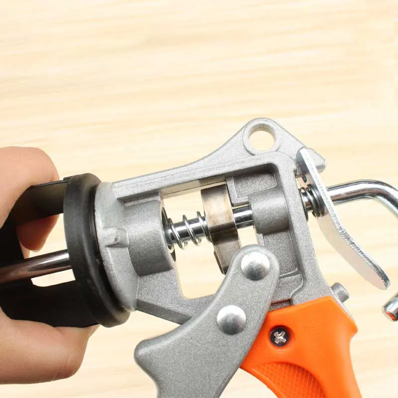 Manual Cartridge Gun Thick Durable Caulking Gun Rotate 360 Degrees With Aluminum Handle Professional Labor-saving Glass Glue Gun