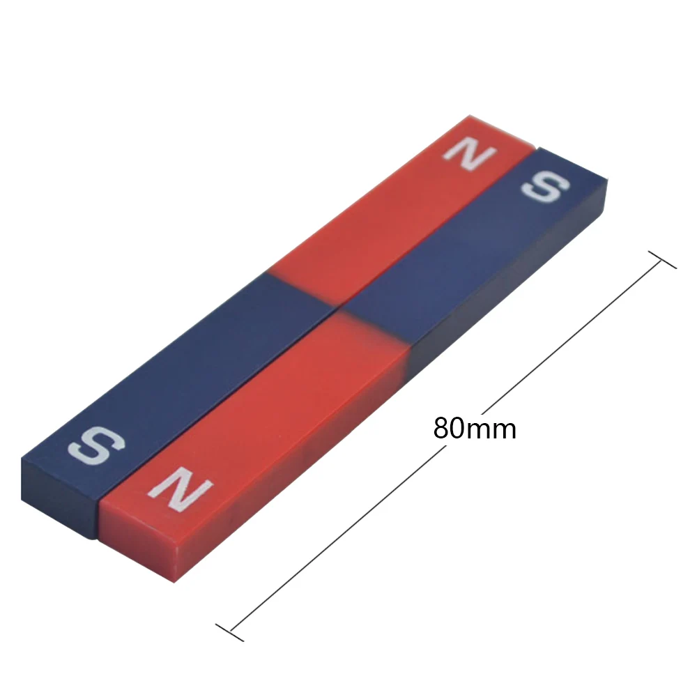 Teaching magnet small size Bar magnet 80mm  Physics teaching experiment  Experimental study on magnetic field Teaching aids