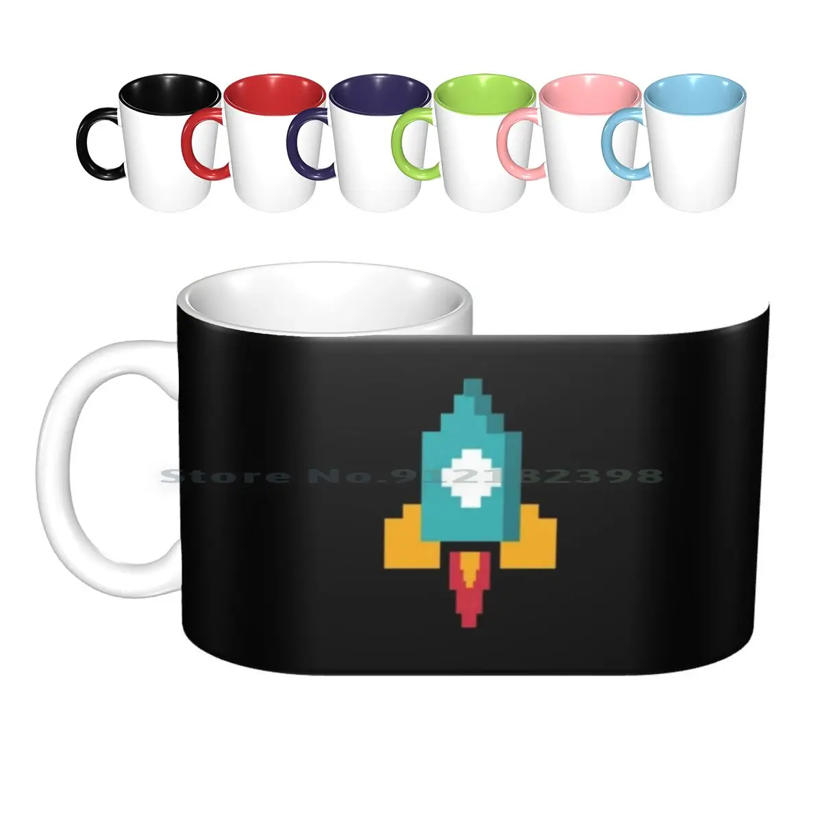 Arcade Game Ceramic Mugs Coffee Cups Milk Tea Mug Arcade Retro Gaming Arcade Game Classic Link Man 80s Cool Games Pac Creative