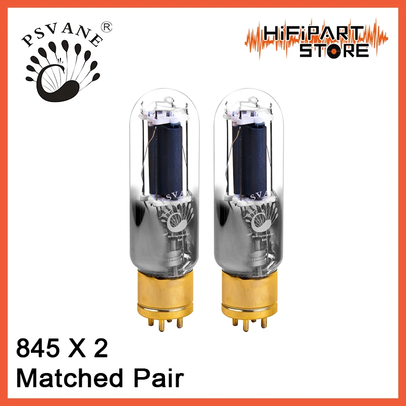 

PSVANE 845 Tube Golden Base Matched Pair amplifier accessories Lamp Repalce Golden Voice Shuguang Fullmuisc 845B 845-T RCA845