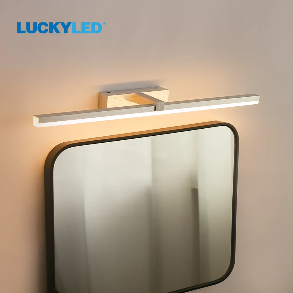 LUCKY LED Wall Lamp Bathroom Mirror Light 220v 110V 8W 12W 16W 20W Wall Light Waterproof Vanity Light Fixtures Indoor Lighting