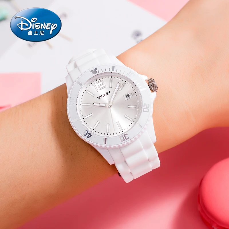 

Disney Original Mickey Minnie Mouse Boy Girl Wristwatches Quartz Waterproof Luminous Calendar Student Watches Children Clocks