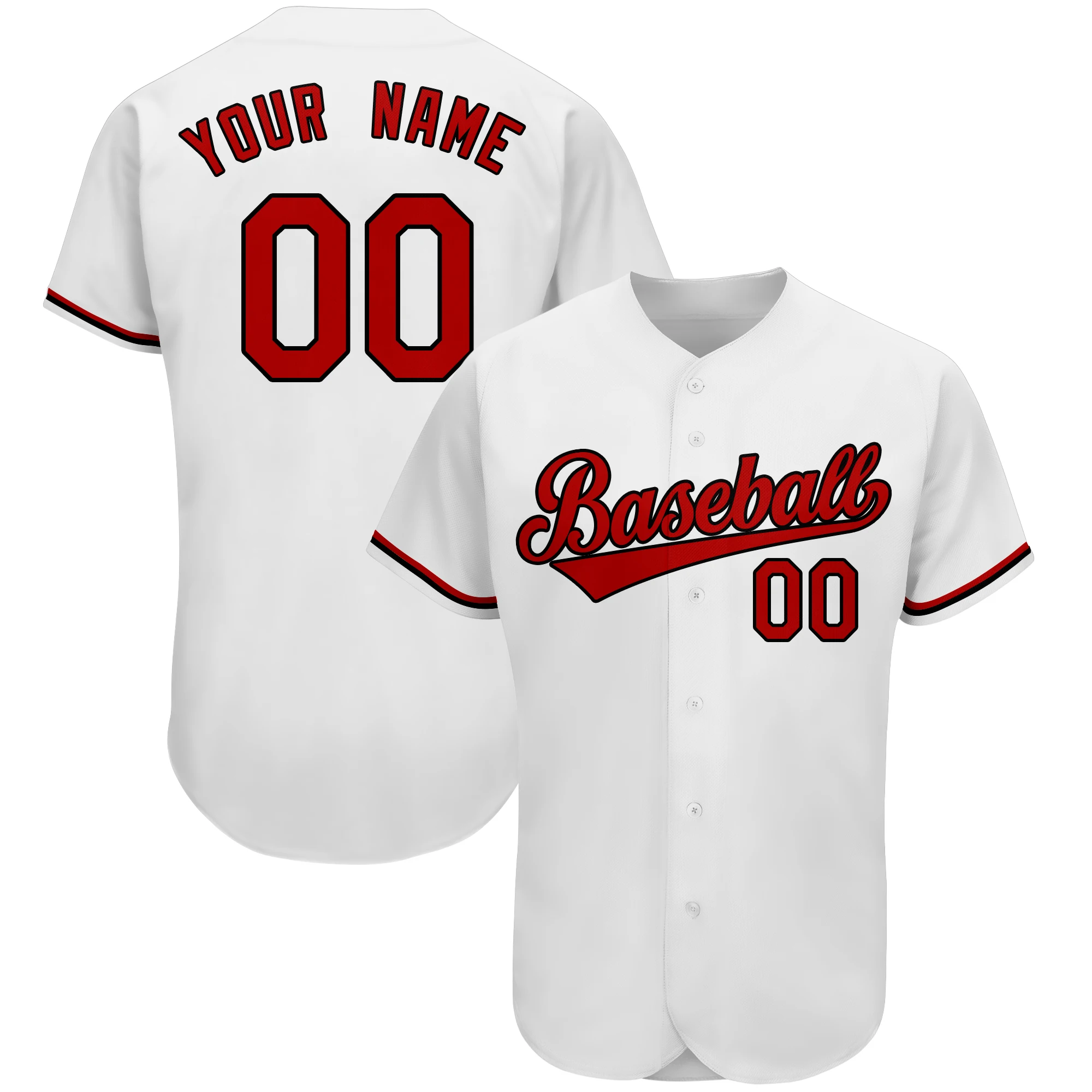 Custom Baseball Jersey Stitched Team Name Number College League Softball Game Training Clothes for Team Club