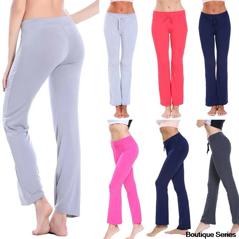 Women's Yoga Pants Running Fitness Jogging Pants Wide Leg Women's Pants Fitness Conspicuous Long Pants