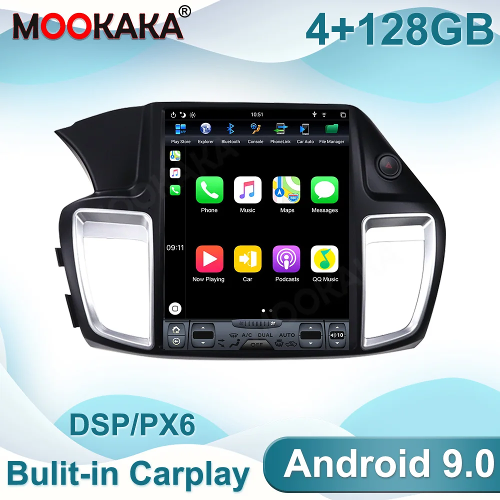 

Android10.0 For Honda Accord 9 2012-2017 Car Multimedia Player GPS Navigation Audio Stereo Screen Head Unit Auto Radio DSP IPS