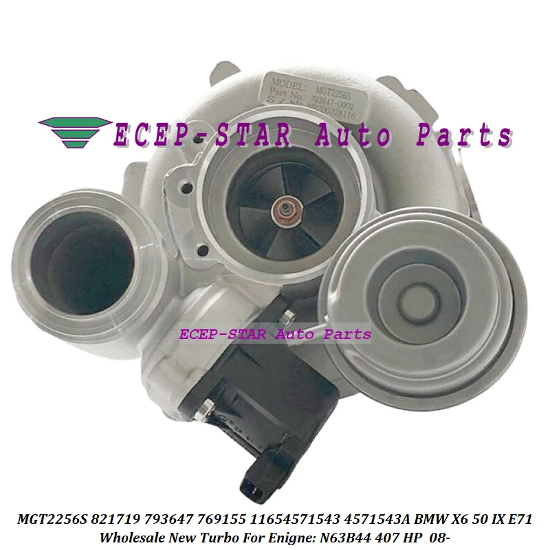 

Turbo MGT2256S 821719 793647 769155 11654571543 4571543A01 4571543A 7590598A02 N63B44 для BMW X6 50 IX E71 N63B44 407 HP 08-