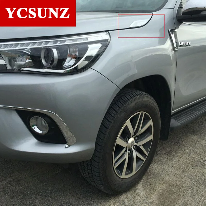 Car Accessories ABS Chrome Side Vent Trim For For Toyota Hilux Revo Rocco 2016 2017 2018 2019 2020 SR5