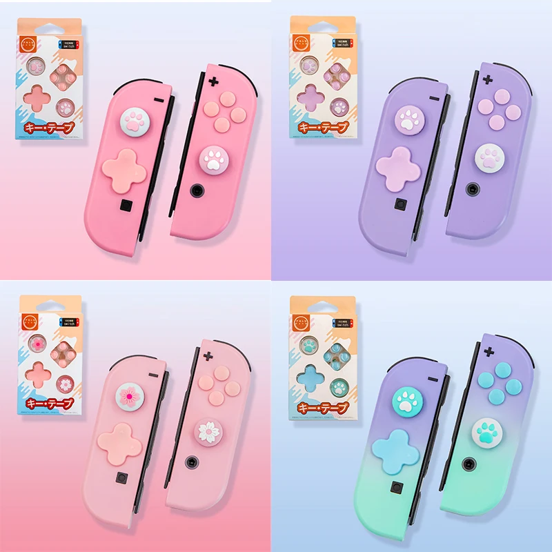 for Nintendo Switch Joystick Button Thumb Stick Grip Cap Protective Cover For Switch Lite Mini Joy-con Controller Skin Colorful