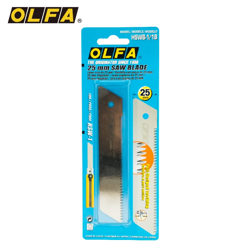 MADE IN JAPAN OLFA HSWB-1/1B blades 25mm Saw Blade FOR OLFA  H-1 NH-1 XH-1 XH-AL HSW-1