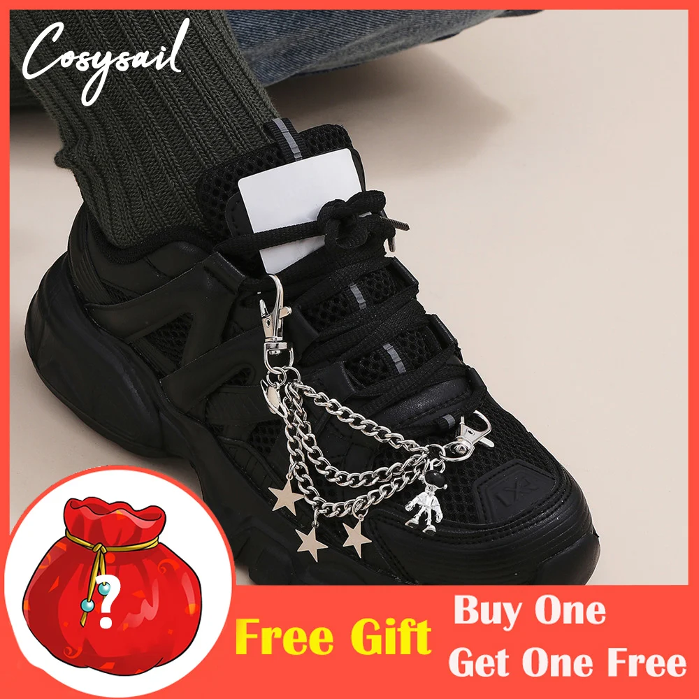 Cosysail Personality Star Tassel Pendant Boot Shoe Chain Jewelry Hip hop Anklet Chains for Woman Party Jewelry Gift