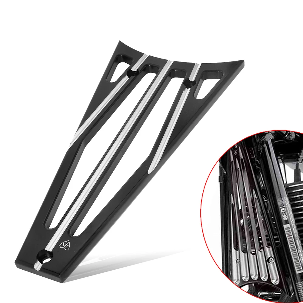 Akcesoria motocyklowe CNC Billet Cut Frame Grill Black Aluminium Dla Harley Touring Road King Electra Street Glide 09-13