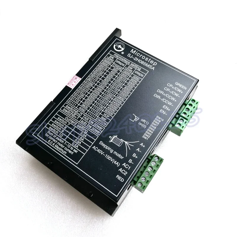 

SJ-2H085MSA 2-phase stepper motor driver with low noise can be equipped with 85 110, 4/6/8 line motor