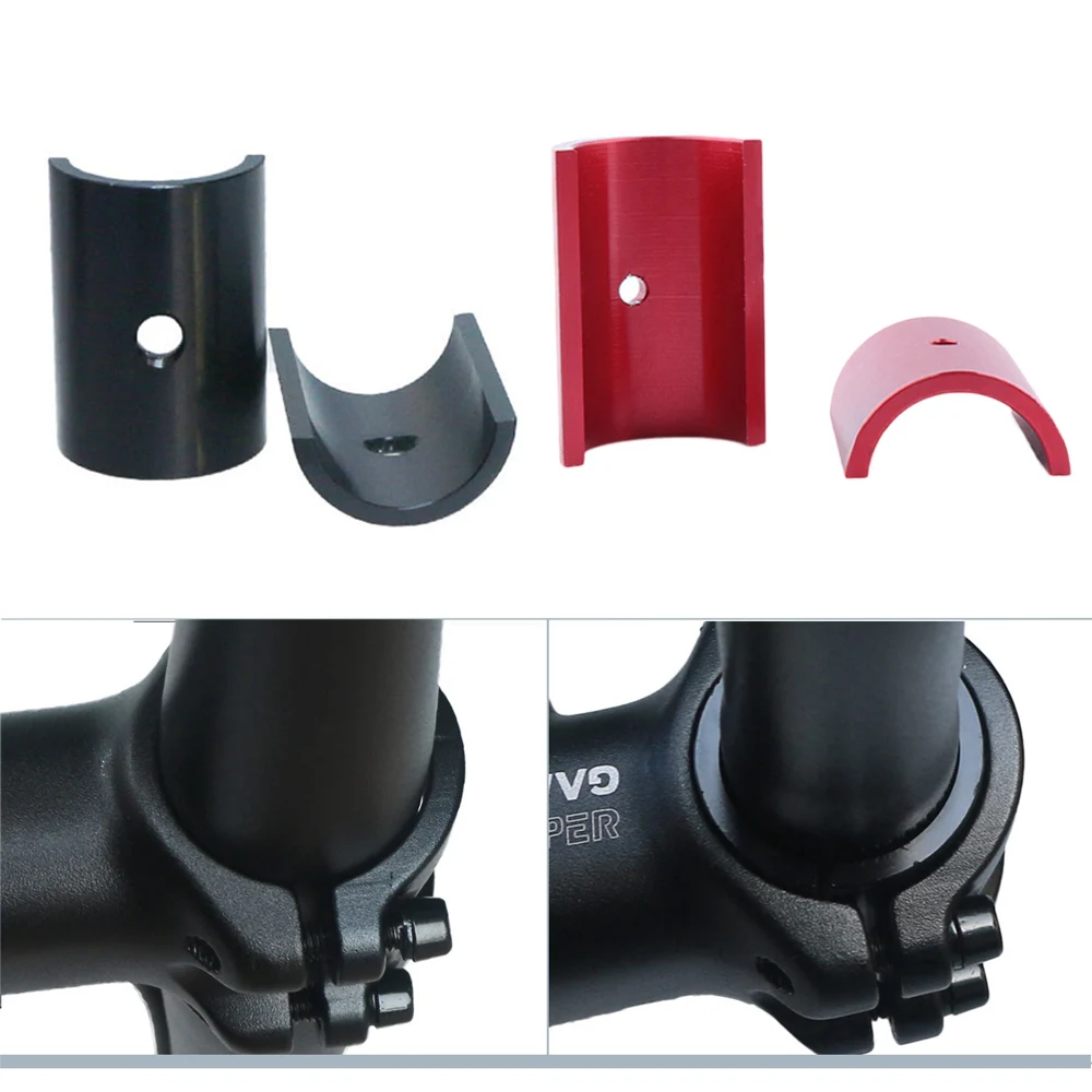 1 paar Fahrrad Lenker Umwandlung Shim Spacer Stem 25,4mm Zu 31,8mm Blende Einstellen Adapter MTB Road Fahrrad Minderer teile