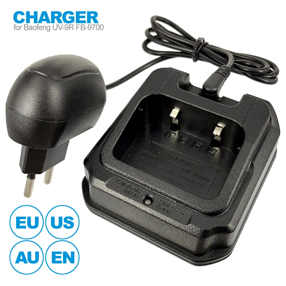 CHR-9700 AC Ladegerät Power Adapter für BaoFeng BF-9700 UV-9R Plus BF-A58 UV-XR A-58 GT-3WP UV-5S Two Way Radio Walkie Talkie