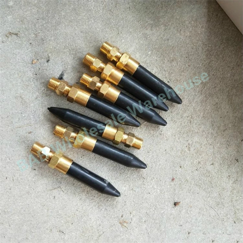 1pc 15MPa Helium Inflating Balloon Brass Gas Inflator Tilt Valve Rubber Tip Blow Gun/helium balloon filling nozzle