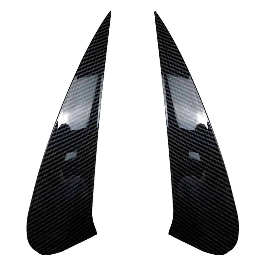 For Mercedes Benz GLE Coupe C167 2020-2023 GLE350 Carbon Fiber Look/Gloss Black Rear Bumper Side Spoiler Air Vent Trim Canards