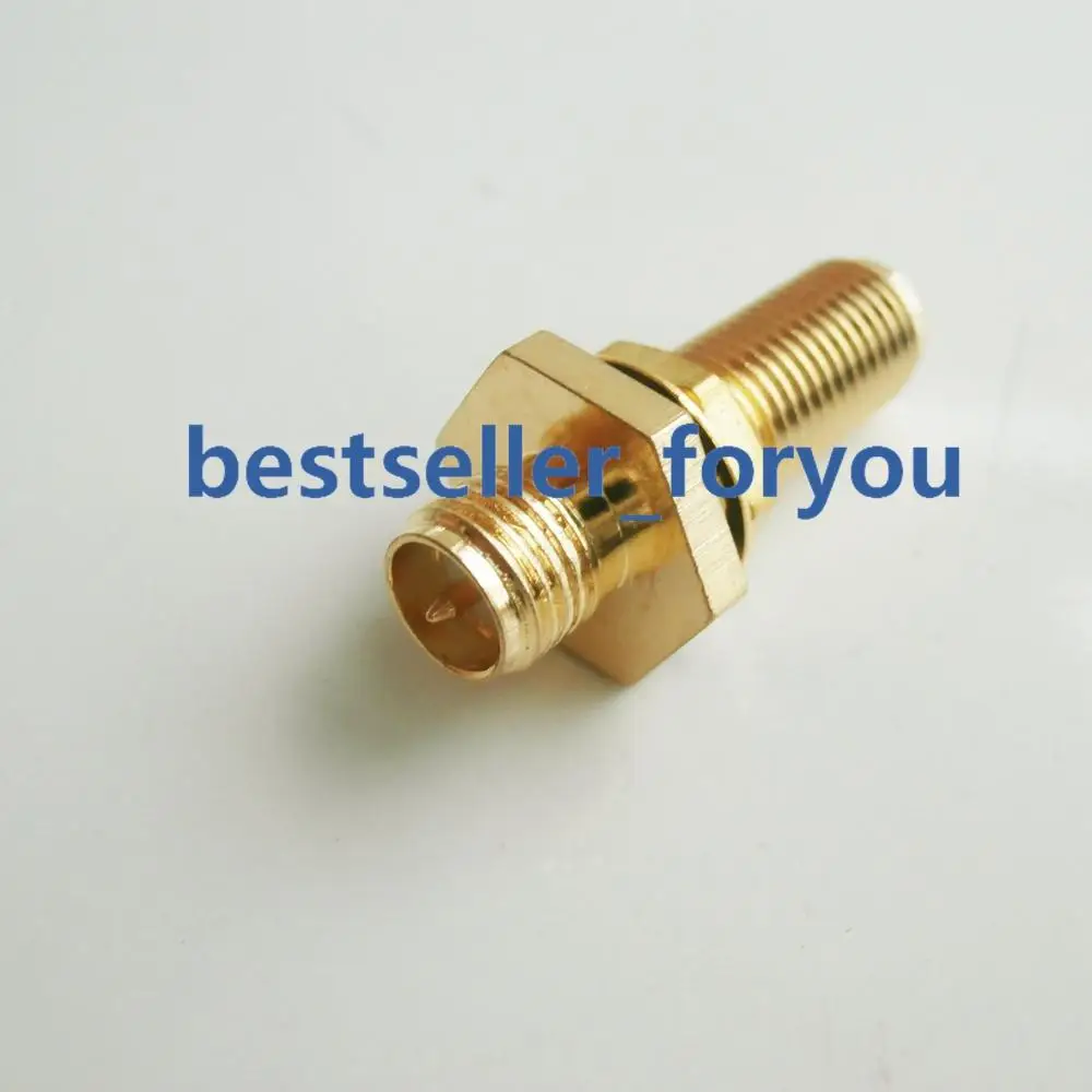 Conector SMA hembra a RPSMA, conector de RP-SMA, tuerca de mampara, adaptador RF, 5 uds.