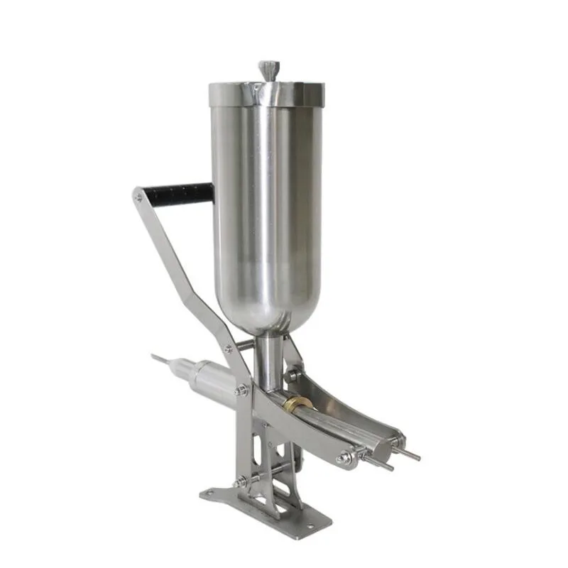 Distributeur commercial de remplissage de beurre de confiture d'acier inoxydable de Machine de remplissage de crème pour les mains de remplissage de Churro de 5L