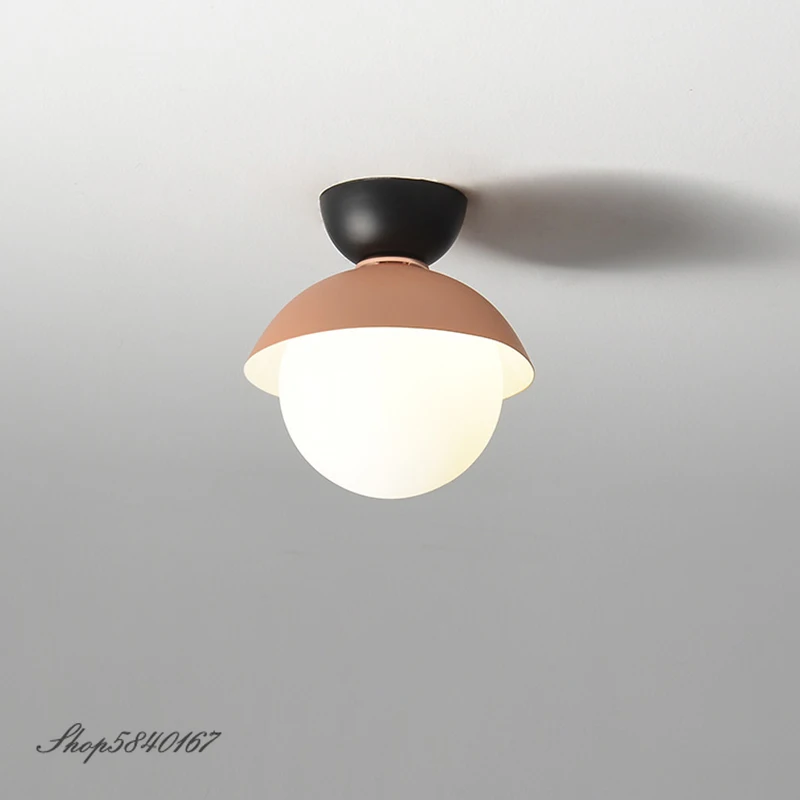 luminaria de teto em cores macaron estilo nordico luzes led simples para interior da sala de estar cozinha 01