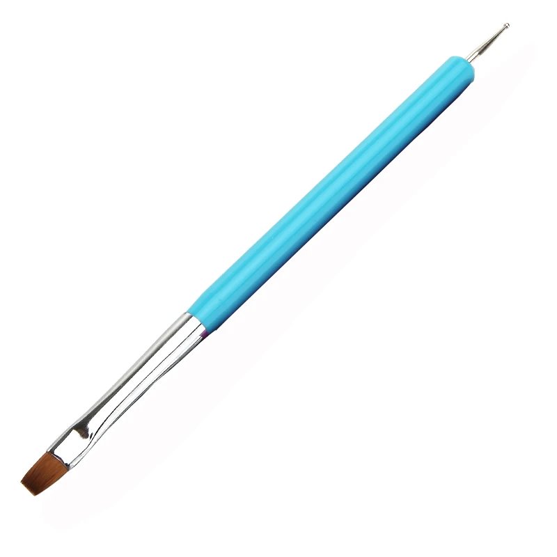 1pcs Nail Art Manicure Tools Lat Point Drill Dot UV Gel Nail Polish Painting Flower Pen Nails Brush Drawing Brush Tools T0704