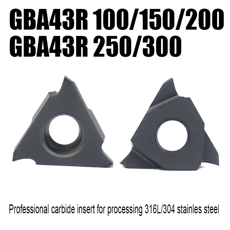 GBA43R 100/150/200/250/300 Enternal turning Grooving tool carbid insert Lathe tools Process stainless steel and common steel