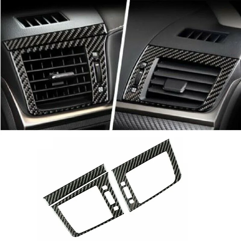 

Real Carbon Fiber dashboard Air Outlet Vent Cover Trim For Lexus CT200h 2011-2017 3pcs