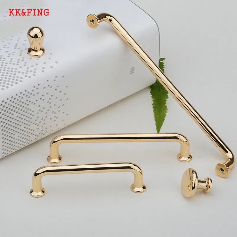 KK&FING European Luxury Gold Zinc Alloy Cabinet Handles and Knobs Kitchen Cupboard Wardrobe Door Pulls Furniture Handle Hardware