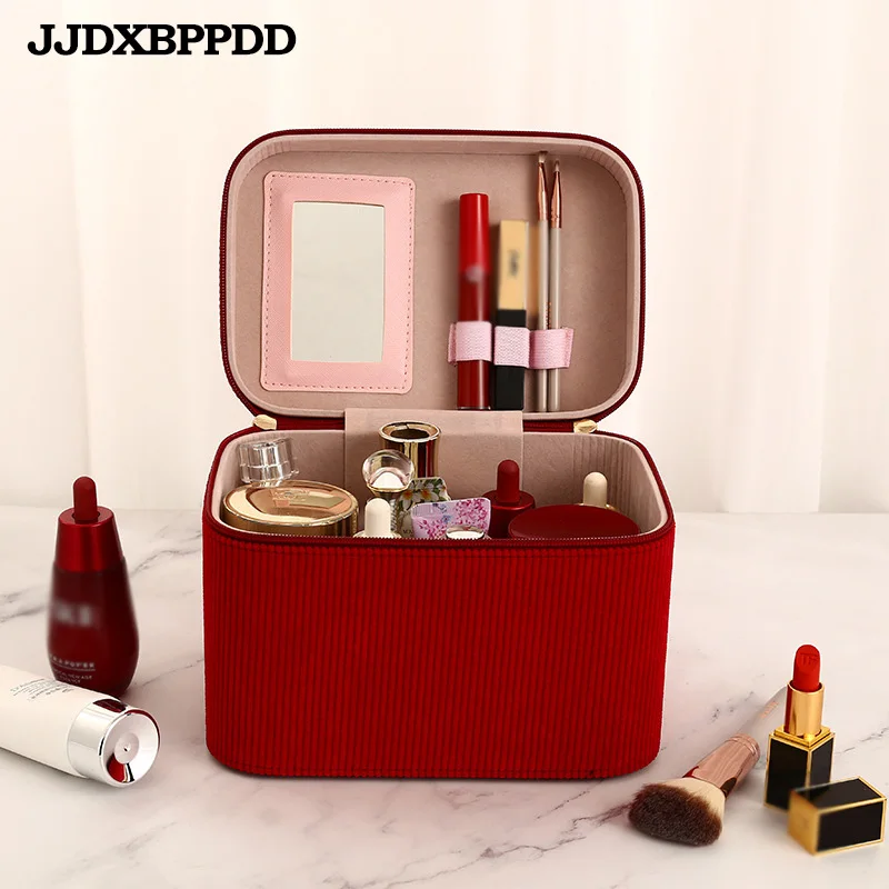 Professional Make Up Bag Women Shoulder Cosmetic Case High Quality Female Beauty Brush Waterproof Makeup Box Toiletry Suitcases