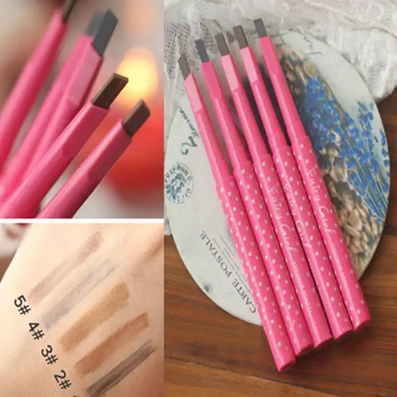 1Pcs New Longlasting Eyebrow Pencil Natural Waterproof Rotating Automatic Eye Brow Pencil Cosmetic Eyebrow Shaping Liner Pen Hot