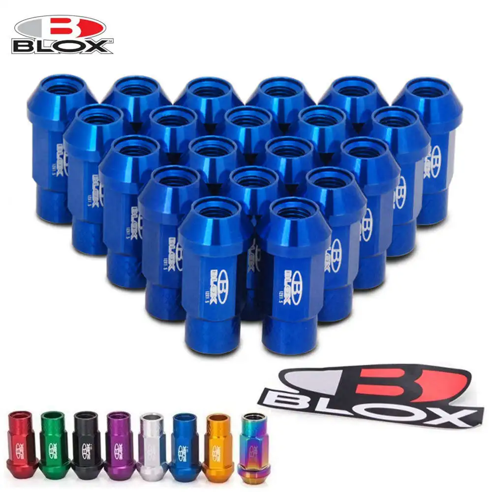 Blox Forged  Aluminium Racing Nuts Wheel Lug Nut  M12x1.25 / M12x1.5 L: 50mm  (20PCS/Set) HU-BLOX750