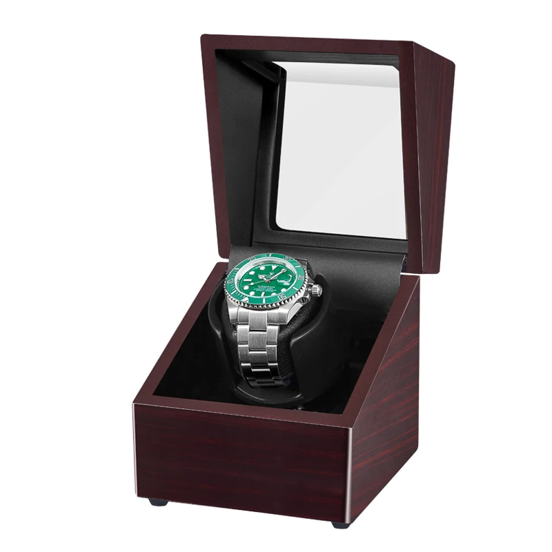 

Automatic Watch Winder Ebony Watches Box Jewelry Storage Case Organizer Watches Accessories Brown