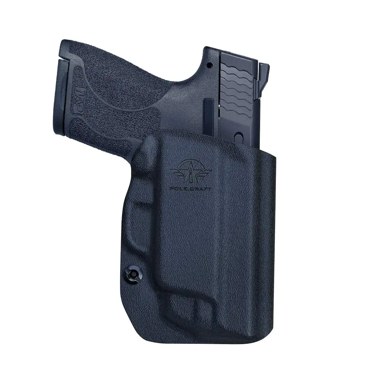 

POLE.CRAFT M&P Shield 9mm Holster OWB Kydex Holster for Smith & Wesson M&P Shield 9mm / .40 - with Integrated Laser Pistol Case