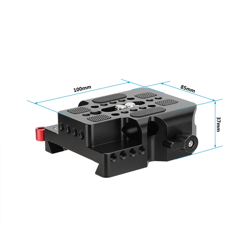 Piastra di base scorrevole a sgancio rapido CAMVATE con binario da 15mm, compatibile con piastra Standard a slitta da 12 \