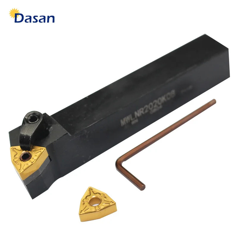 1pcs MWLNR2020K08 and WNMG080404 WNMG080408 or MWLNR1616H08 MWLNL 1616 External turning tool holder Set Metal turning tools