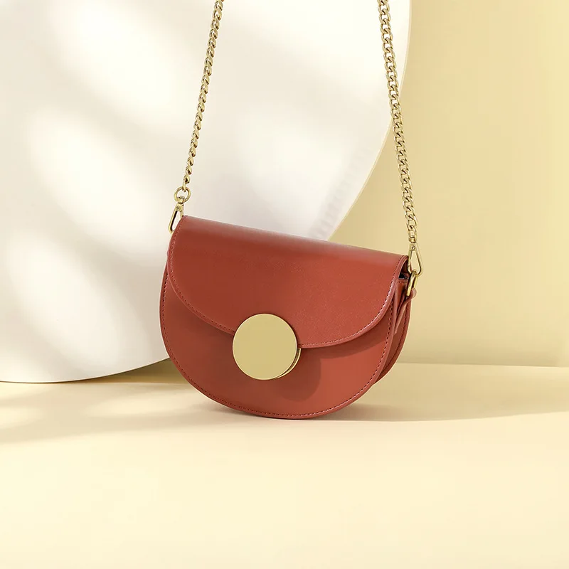 New Fashion Cross Body Chain Small Bag Women All-match Handbag Shoulder Bag Designer Saddle Bag For Women
