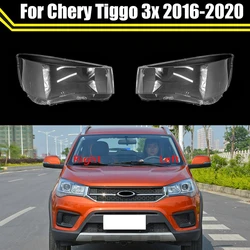 Auto Light Caps For Chery Tiggo 3x 2016-2020 Car Headlight Cover Lampcover Transparent Lampshade Glass Lens Case Headlamp Shell