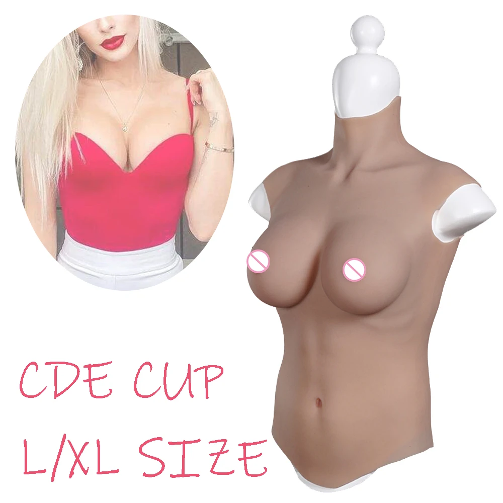 

CDE Cup Realistic Cosplay No-oil Fake Breast Chests Artificial Silicone Boobs for Transgender Crossdressers Drag Queen Shemale