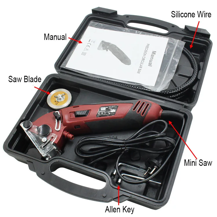 110V/220V/250V Woodworking Saw Multifunctional Mini Saw Mini Cutting Machine Metal Saw Electric Tool Set Compact Angle Grinder