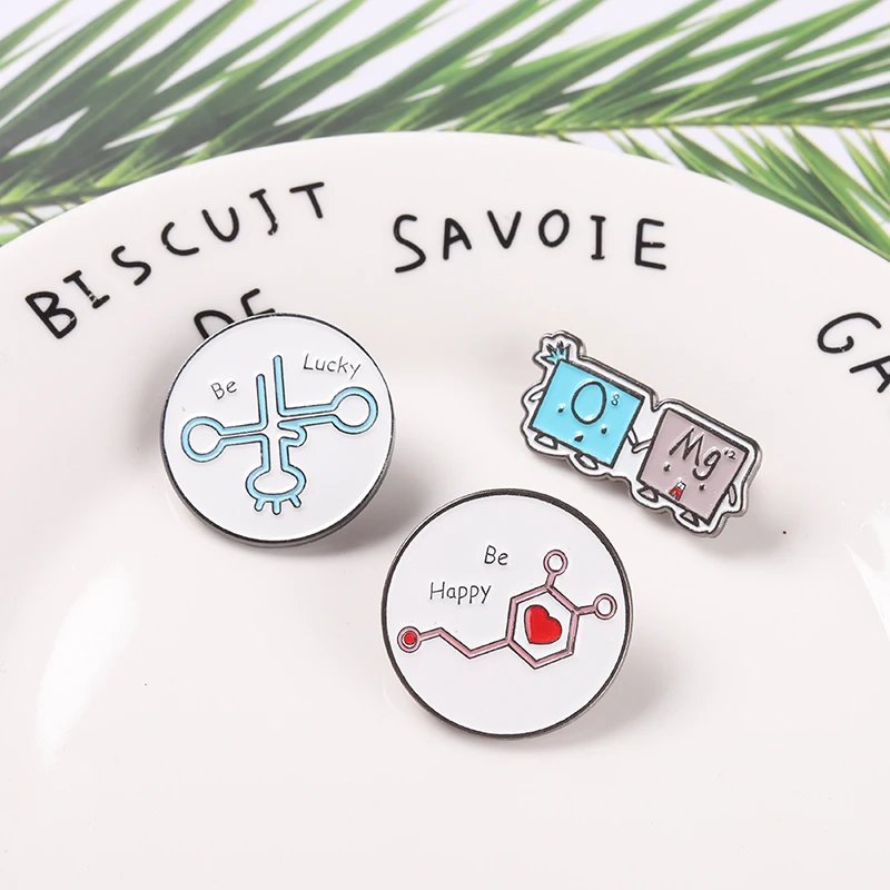 I Enjoy Math Enamel Pin Science Chemical Mathematical Brooches Backpack Hat Custom Badges Gifts for Student Doctors