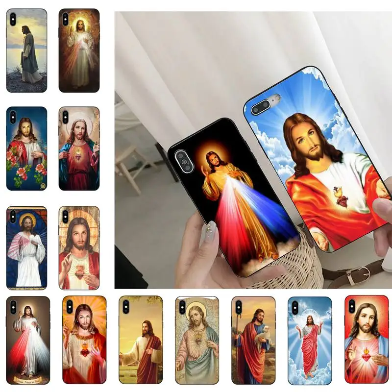 Divine Mercy Jesus Cross Phone Case For iPhone 11 8 7 6 6S Plus 7 plus 8 plus X XS MAX 5 5S XR 12 11 Pro max se 2020 Funda Cover