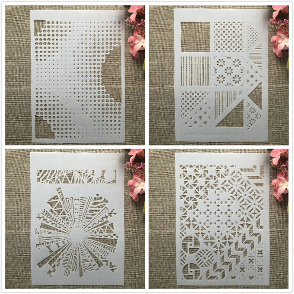 4 шт., трафареты A4 29 см для рисования