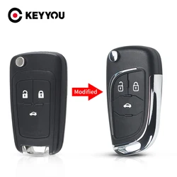 KEYYOU 2/3/4B Shell chiave pieghevole pieghevole per auto modificata per Chevrolet Cruze Epica Lova Camaro per Opel Vauxhall Insignia Astra Mokka