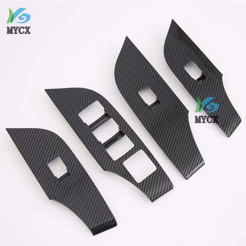 Only for Left hand drive !  ABS Accessories Car Interior Door Window Lift Regulator Cover Trim.For Toyota RAV4 RAV 4 2019-2020