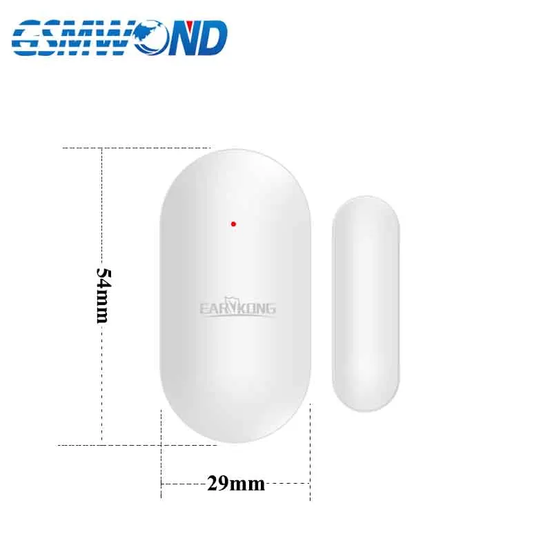 New 433MHz Wireless Door Open Detector For GSM Alarm System, Door magnet sensor, built-in antenna