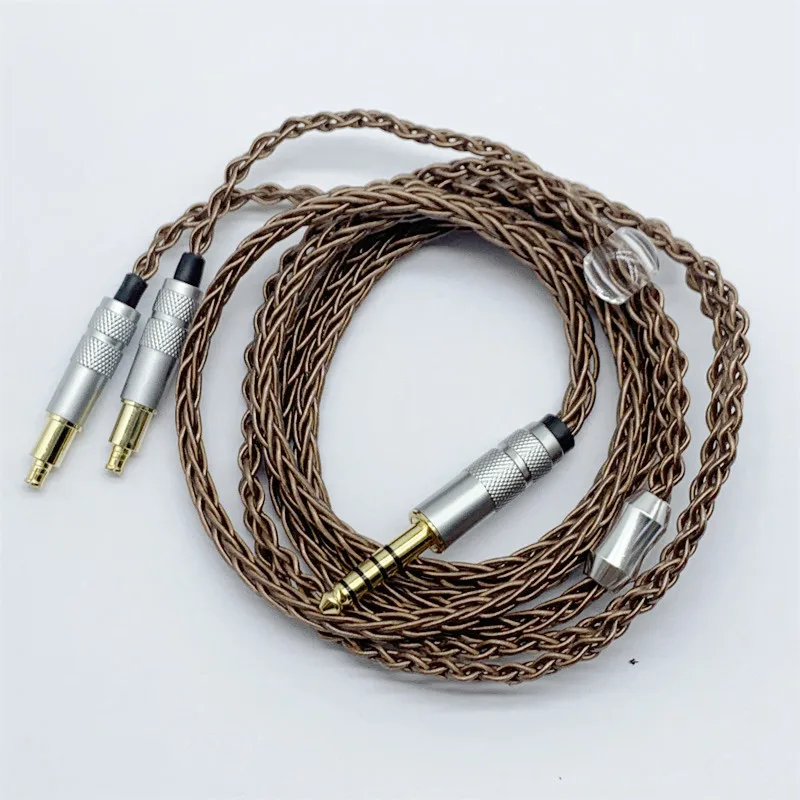 كابل سماعة A2dc فضي ، 8 نواة ، لـ msr7b ، sr9 ، esw990h ، es770 ، es770h ، متر