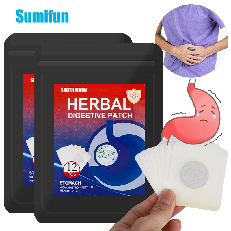 12Pcs/bag Gastrointestinal Dyspepsia Plaster Stomach Pain Relief Patch Gastritis Indigestion Diarrhea Stomach Ache Detox Plaster