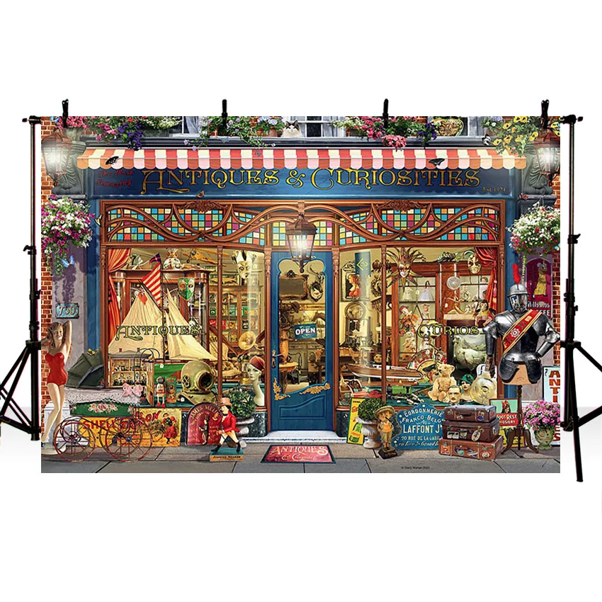 Inverno buon natale fotografia sfondo regali negozio giocattolo orso valigia ritratto fondali Studio fotografico puntelli Decor Photozone